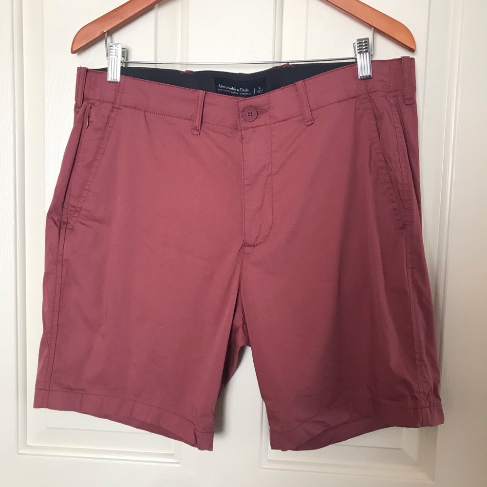 Abercombie & Fitch All Day Shorts Rust Pink Size Large Waist 36